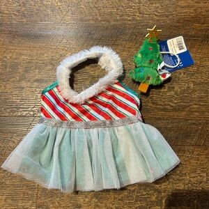 Build-A-Bear Christmas Outfit and Tree